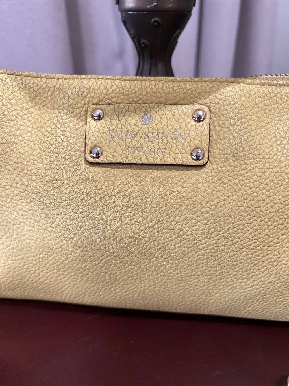 Kate Spade Yellow Leather Chain-Strap Shoulder Bag